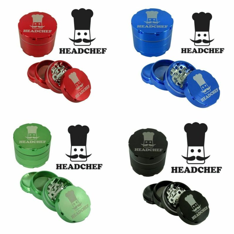 Headchef Razor 30mm 4 Part metal Herb Grinder