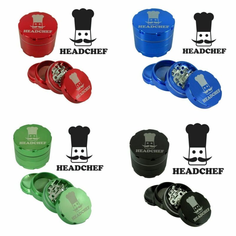 Headchef Razor 30mm 4 Part metal Herb Grinder