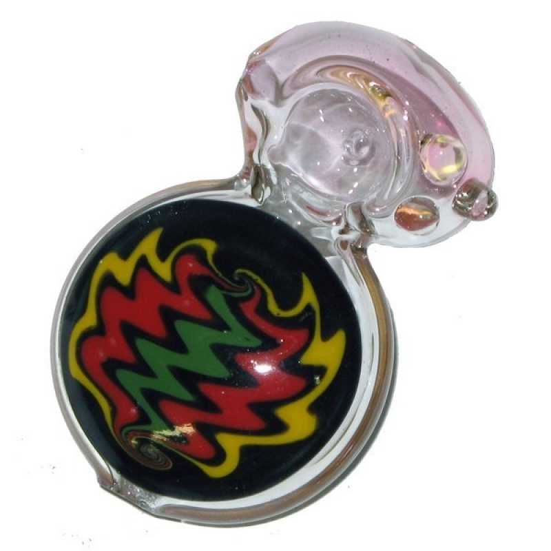 Coloured Glass Smoking hand Pipe 3.5 inch