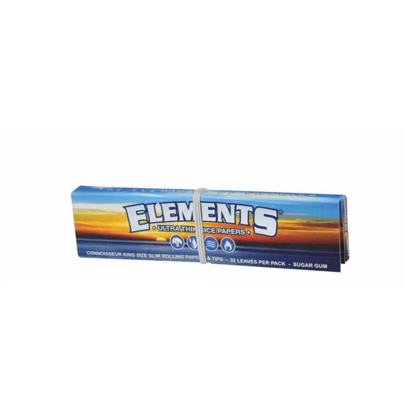 Elements Kingsize Slim Rice Paper with Tips (1 Pack) Free UK Delivery