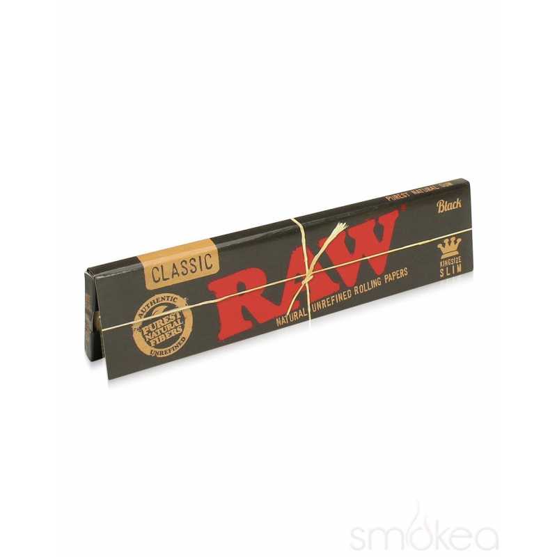 RAW Black Classic Kingsize Slim Rolling Papers (3 Packs) Free UK Delivery