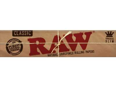 Raw Classic Kingsize Slim Papers (3 Packs) Free UK Delivery