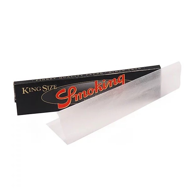 Smoking Black De Luxe Kingsize Slim papers (3 Packs) Free UK Delivery