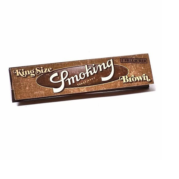 Smoking Brown Unbleached Kingsize Slim papers (3 Packs) Free UK Delivery