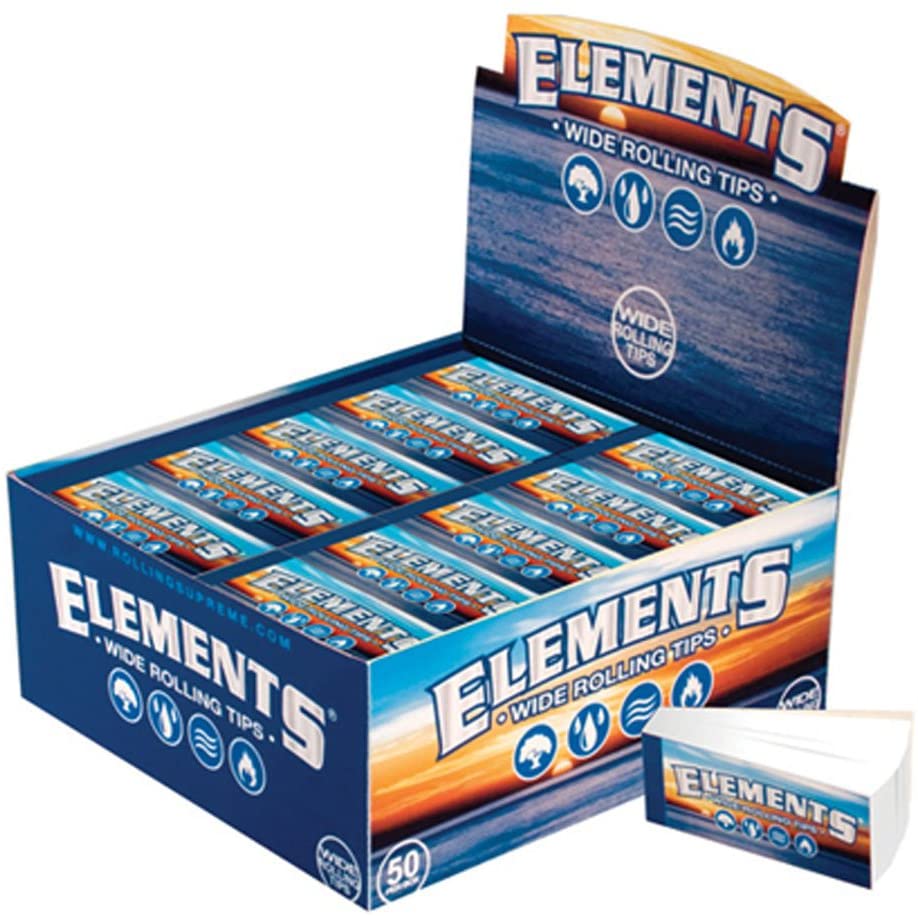 Elements Wide Rolling Tips (5 Packs) Free UK Delivery