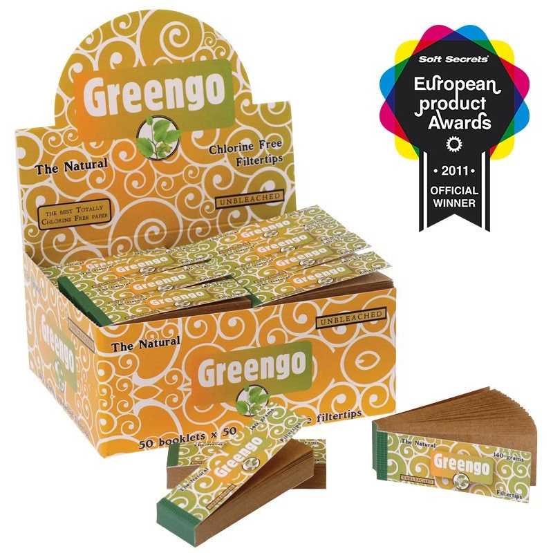Greengo Unbleached Tips (5 Packs) Free UK Delivery