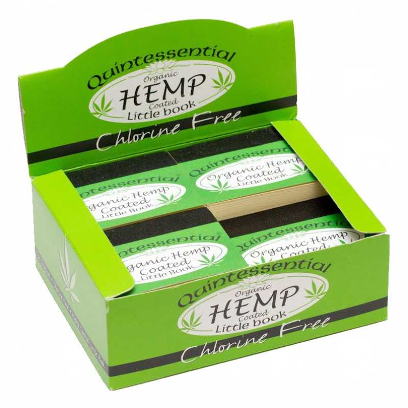 Quintessential Organic Hemp Coated Smoking Tips - Little Books (2 Packs) Free UK Delivery