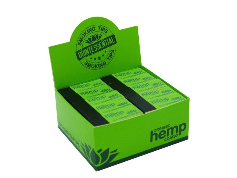 Quintessential Organic Hemp Coated Smoking Tips - Single Tips (5 Packs) Free UK Delivery