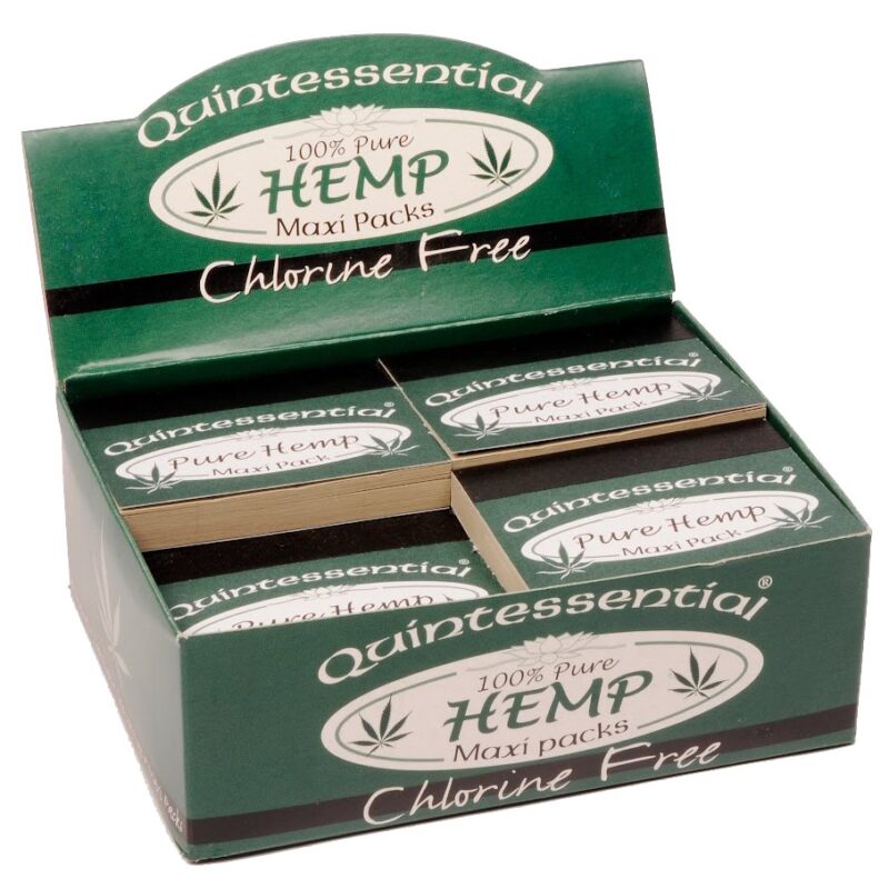 Quintessential Pure Hemp Natural Smoking Tips - Maxi Pack (2 Packs) Free UK Delivery