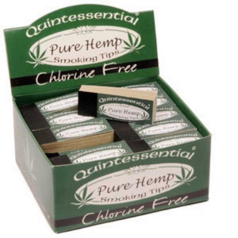 Quintessential Pure Hemp Smoking Tips - Single Tips (5 Packs) Free UK Delivery