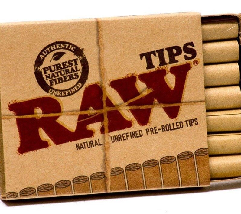 RAW Pre rolled Tips. Each pack contains 21 tips (2 Packs)