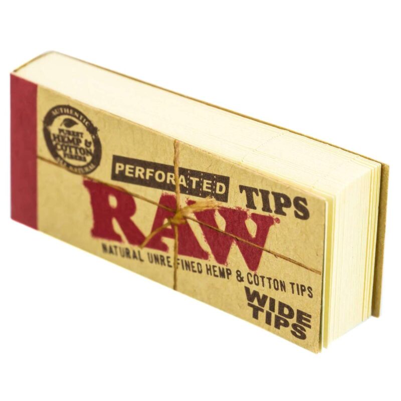 RAW Wide Perforated Tips (5 Packs) Free UK Delivery