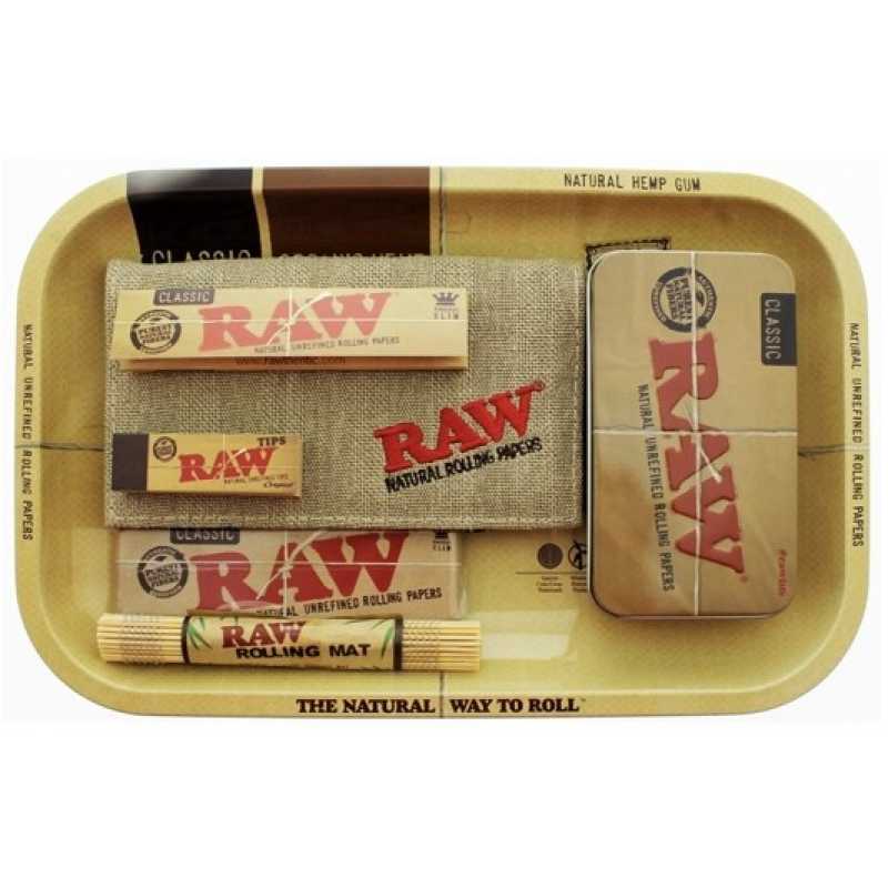 RAW Official Metal Rolling tray Gift set